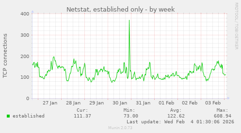Netstat, established only